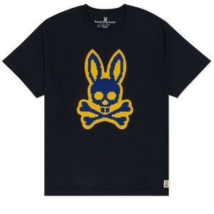 NWOT Boys L psycho, bunny, navy crewneck T-shirt